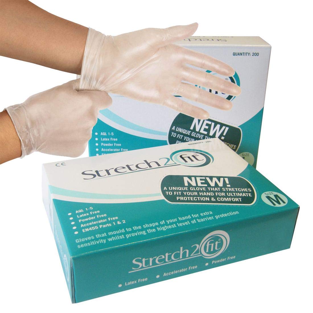 Stretch-to-fit disposable gloves (200pk)
